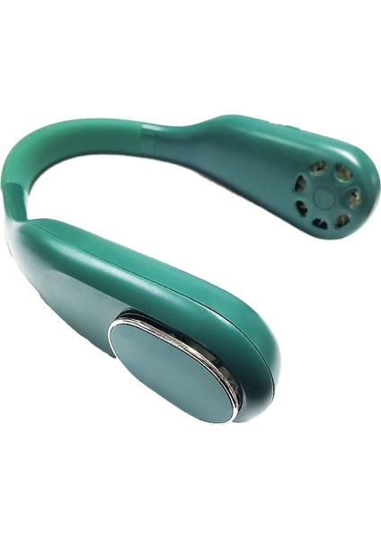 Taşınabilir Boyun Fanı, Giyilebilir USB 4000 Mah Kişisel Bladeless Eller Serbest Spor Fan Hava Soğutucu Ev Açık Ofis Için, Yeşil (Yurt Dışından) fiyatları