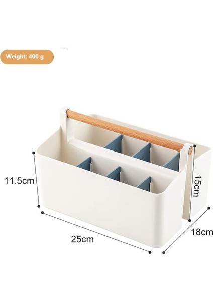 Saplı Taşınabilir Sepet, Makyaj Için Ayarlanabilir Bölünmüş Plastik El Sanatları Depolama Organizatör Tote (Yurt Dışından) fiyatları