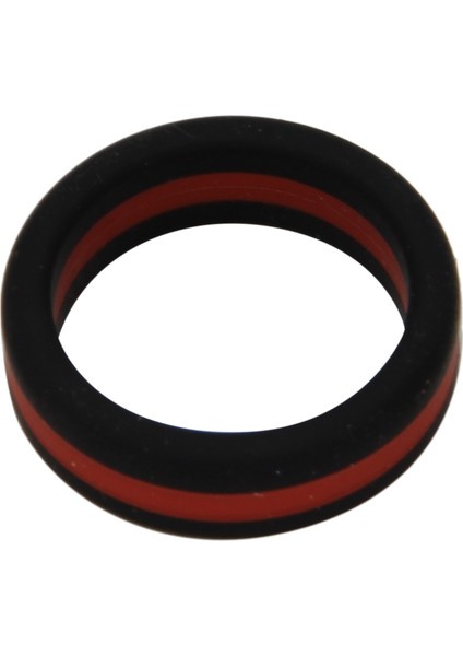 Silikon Alyans, Erkekler Için Silikon Alyans, Lastik Tarzı Silikon Yüzük, 5 Paket 8mm Geniş (Boyut 9) (Yurt Dışından)
