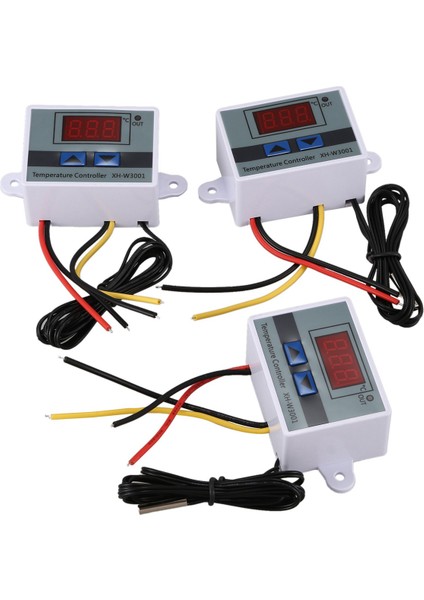 12 Adet 220V 10A Dijital LED Sıcaklık Kontrol Cihazı Termostat Kontrol Anahtarı Probu (Yurt Dışından) fırsatları