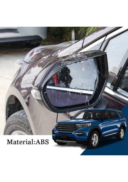 Explorer 2020 ile Uyumlu Araba Dikiz Aynası Yağmur Kaş Saptırıcı Bıçakları Dikiz Aynası Çerçevesi Dekorasyon Kapak Trim (Yurt Dışından) fırsatları