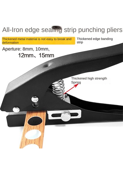 12MM Daire Delik Delgeç Kağıt Delgeç El Tipi Yuvarlak Tek Delik Delgeç, Kimlik Kartları Için Pvc Kartlar Rozet Fotoğrafları (Yurt Dışından)