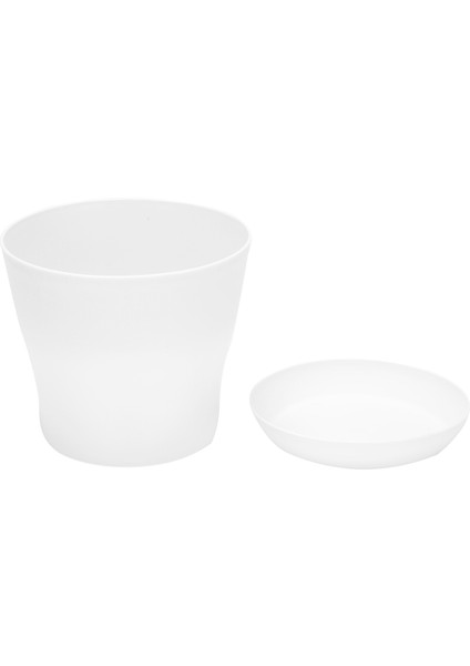 Plastik Bitki Saksı Ekici Tabaklı Tepsi Yuvarlak Parlak Ev Bahçe Dekoru, Beyaz Üst -, 17CM / 6.69" (Yurt Dışından) fiyatları