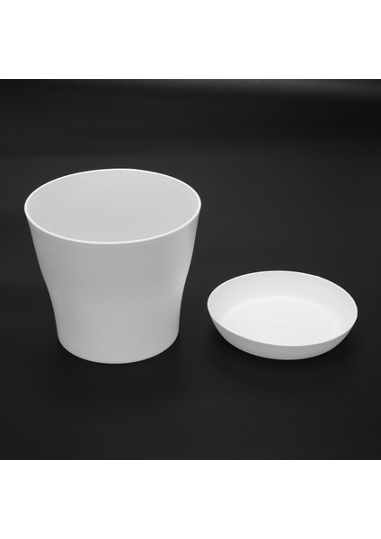 Plastik Bitki Saksı Ekici Tabaklı Tepsi Yuvarlak Parlak Ev Bahçe Dekoru, Beyaz Üst -, 17CM / 6.69" (Yurt Dışından) modelleri
