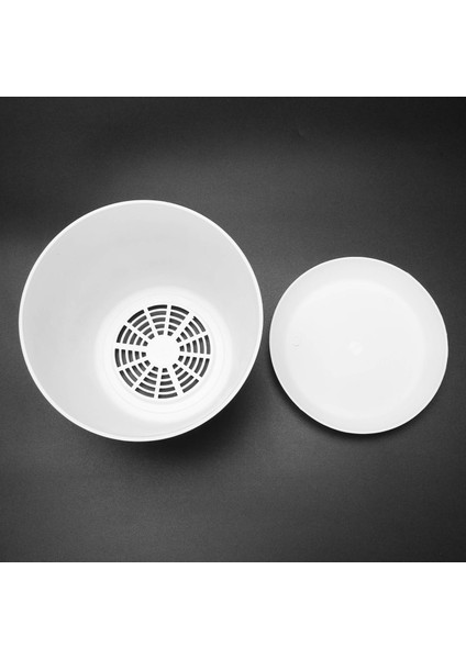 Plastik Bitki Saksı Ekici Tabaklı Tepsi Yuvarlak Parlak Ev Bahçe Dekoru, Beyaz Üst -, 17CM / 6.69" (Yurt Dışından) fırsatları