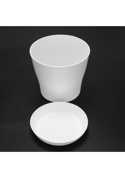 Plastik Bitki Saksı Ekici Tabaklı Tepsi Yuvarlak Parlak Ev Bahçe Dekoru, Beyaz Üst -, 17CM / 6.69" (Yurt Dışından) indirimleri