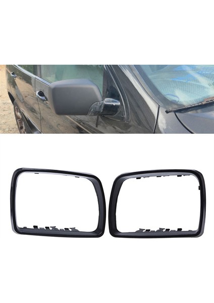 51168254903 Araba Siyah Dikiz Aynası Kapağı Yan Ayna Çerçevesi Değiştirme ile UYUMLU-E53 X5 2000-2006 Sol (Yurt Dışından) fırsatları