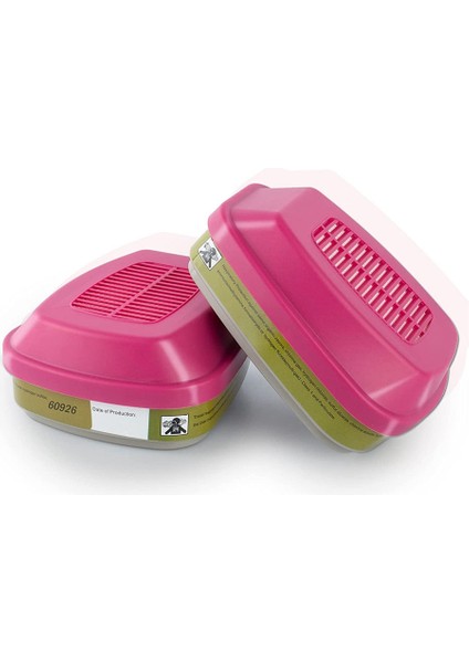 P100 Solunum Kartuşu, 60926 Partikül Filtresi, 6000 7000 FF-400 ile Uyumlu, Partikül Filtresi 2 Adet (Yurt Dışından)