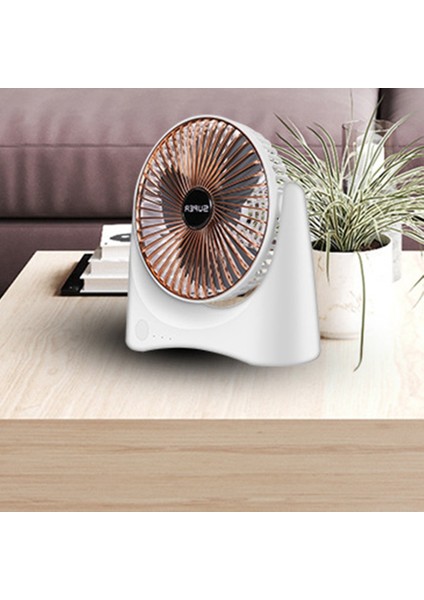 Taşınabilir Seyahat Pille Çalışan Fan Şarj Edilebilir 3 Hız Kamp ve Açık Hava Etkinlikleri Için Güçlü Hava Akışına Sahip Masaüstü Mini, USB Destekli, Sessiz Altın (Yurt Dışından) modelleri