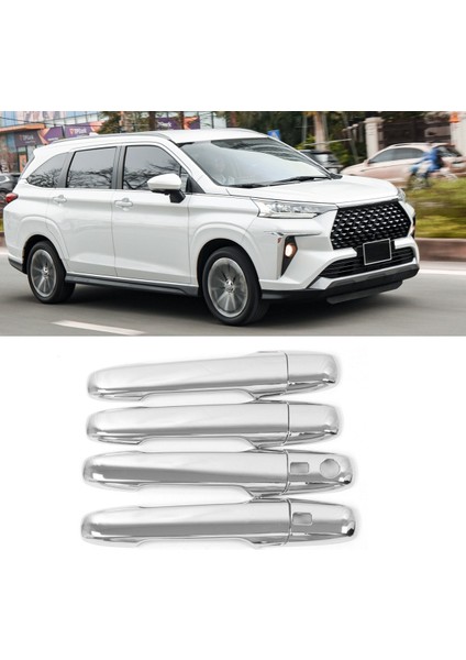 Avanza Premio Veloz 2022+ Için Krom Kapı Kolu Kapak Trim Dekoratör Etiket Dış Aksesuarlar (Yurt Dışından)