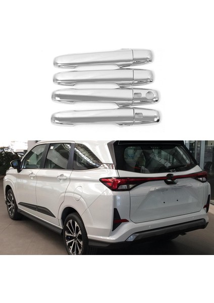 Avanza Premio Veloz 2022+ Için Krom Kapı Kolu Kapak Trim Dekoratör Etiket Dış Aksesuarlar (Yurt Dışından)