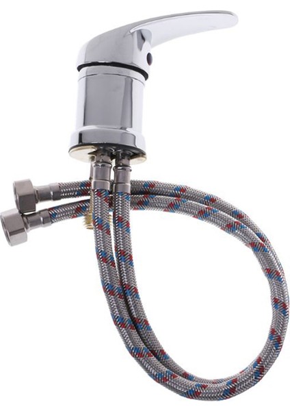2 Takım Şampuan Yatak Sandalye Musluk + Duş Başlığı Hortum ile Salon Banyo Kasesi Lavabo Musluğu Paslanmaz Çelik Lavabo Musluğu (Yurt Dışından)