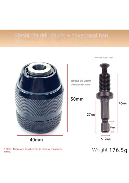 Многоцелевые НАБОРЫ,3/8-24UNF Konu 0.8MM-10MM Metal Matkap Chuck Adaptörü El Matkabı Için Uygun Elektrikli Çekiç/elektrikli Darbeli Matkap B (Yurt Dışından)