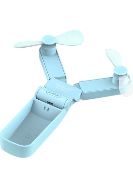 El Taşınabilir Fan, Ev Seyahati Için USB Şarj Edilebilir Fan / Cep, Kamp Mavisi (Yurt Dışından) fiyatları