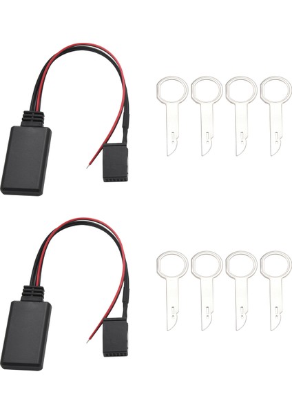 2x Araba 6000CD Kablosuz Bluetooth Modülü Müzik Adaptörü Focus Mondeo Için Aux Ses Kablosu (Yurt Dışından)