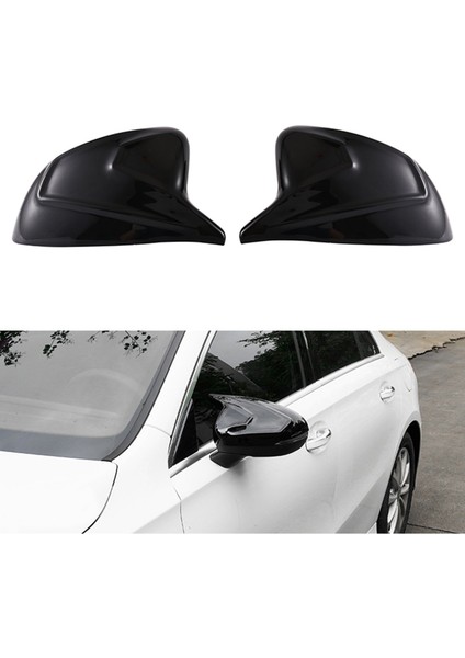 A-Class W177 W118 A200L Cla 2019-2021 ile Uyumlu Parlak Siyah Araba Kornası Yan Dikiz Aynası Kapağı (Yurt Dışından) fırsatları