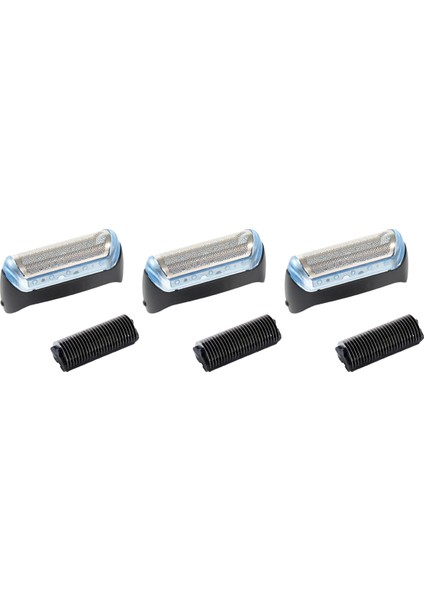 3x Elektrikli Örgü Dayanıklı Tıraş Makinesi Folyo Kafa Parçaları Braun 10B/20B Modeli 180 190 170 1775 1735 (Yurt Dışından)
