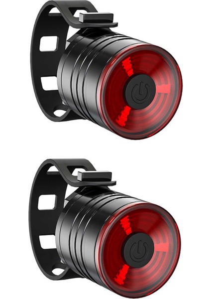 2x Bisiklet Işıkları Su Geçirmez Flaş Kuyruk Lambası Bisiklet Arka Kuyruk Lambası Dağ Bisikleti LED Far ve Kuyruk Lambası Kırmızı (Yurt Dışından)