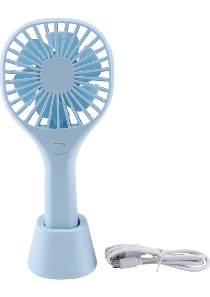 Mini El Fanı USB Masa Fanı, USB ile Şarj Edilebilir Küçük Kişisel Taşınabilir Masa Fanı 1200 Mah Pille Çalışan Soğutma Seyahat Için Elektrik Ofis Odası Ev Mavisi (Yurt Dışından)
