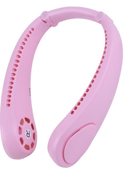 Bluetooth Boyun Fanı, Taşınabilir Fan + Çift Hoparlörler Spor, Seyahat, Pembe Için Kişisel Klima (Yurt Dışından)