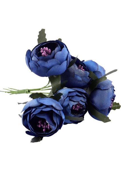 Человеческие Цветы,60 Adet Simülasyon Ipek Kumaş Buket Gelin Tutan Çiçekler Dekoratif Çiçekler (Kraliyet Mavi Mor Kalp) Tek Çiçek (Yurt Dışından) fiyatları