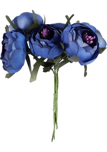 Человеческие Цветы,60 Adet Simülasyon Ipek Kumaş Buket Gelin Tutan Çiçekler Dekoratif Çiçekler (Kraliyet Mavi Mor Kalp) Tek Çiçek (Yurt Dışından) fırsatları