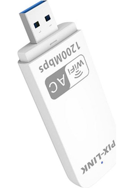 -UAC04 Kablosuz USB Adaptörü 1200M 2.4 / 5ghz Çift Bantlı Wifi Taşınabilir Yönlendirici Desteği Istemci ve Ap Çalışma Modları(Beyaz) (Yurt Dışından)