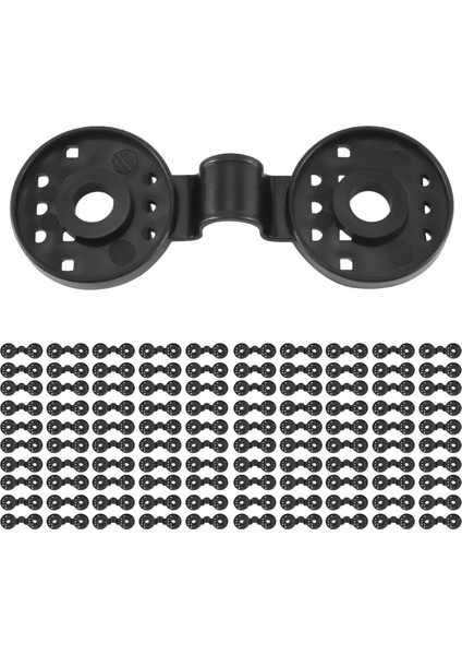 100 Adet Gölgelik Klipleri Net Kancalar Gölgelik Sabitleme Klipleri Gölge Kumaşı Plastik Klipsler Sabitleme Kelepçesi Grommet Kurulum Siyah (Yurt Dışından)