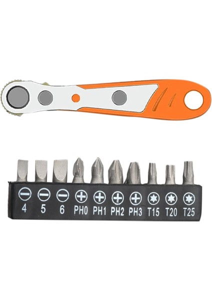 Manyetik Tornavida Seti, 11 Parça, 110 Mm, Mini Cırcırlı ve 1/4 Inç, 10 Model, Tornavida Uçlu (Yurt Dışından)
