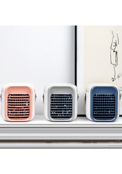 Mini USB Taşınabilir Hava Soğutucu Fan Kremi Hafif Masaüstü Soğutma Nemlendirici Arıtma Beyaz (Yurt Dışından) modelleri