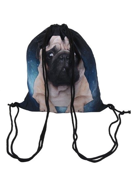 Güzel 3D Baskılı Uni Sırt Çantaları Ipli Sırt Çantaları Genç Erkekler ve Kadınlar Için Büyük Kapasiteli Okul Çantası (Mavi ve Siyah) (Yurt Dışından) modelleri