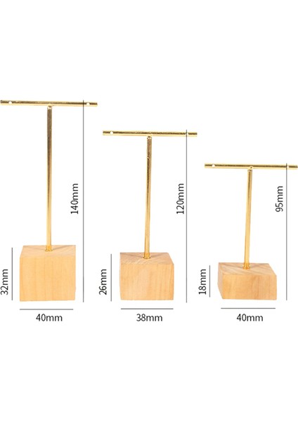 6 Parçalı Moda T-Bar Takı Vitrin Standı Tutucu Küpe Asılı Organizatör Takı Seti (Yurt Dışından)