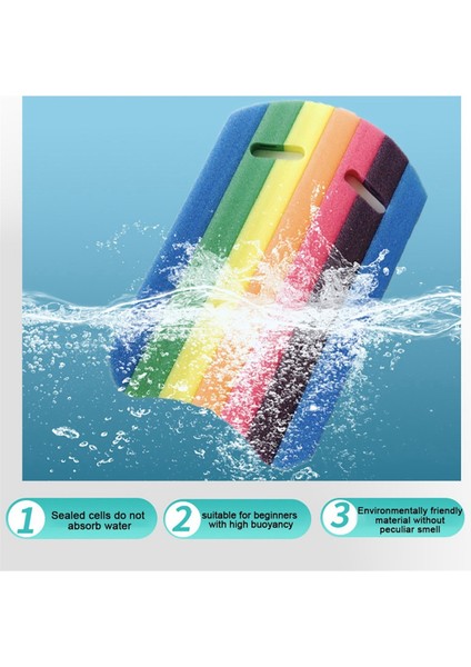 Çocuklar Yetişkinler Gökkuşağı Yüzme Kickboard Köpük Şamandıra Kick Board Havuzu Eğitim Yardımı Şamandıra El Köpük Kurulu Aracı (Yurt Dışından)