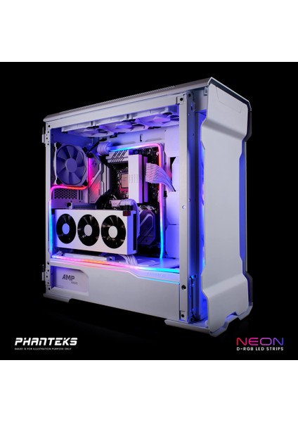 M5 Rgb Neon Şasi Işık Şeridi Argb Bilgisayar Kasası Dekorasyon LED Şerit 550MM 5 V 3pın Aura Adreslenebilir Sync (Yurt Dışından)