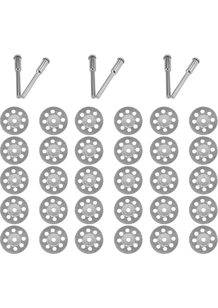30 Adet Aksesuarlar 20MM Elmas Kesme Diski Metal Taşlama Diski Mini Dairesel Testere Matkap Döner Aracı (Yurt Dışından)