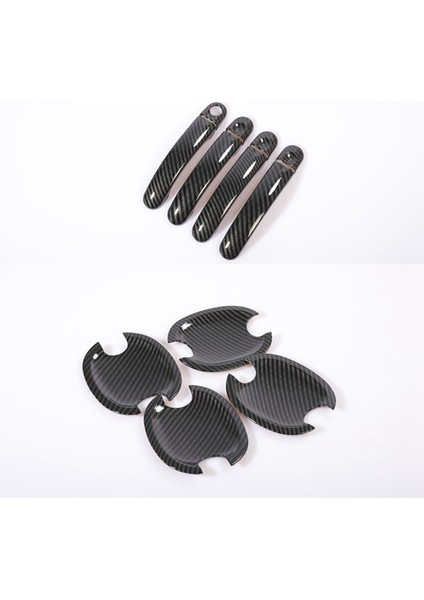Karbon Fiber Araba Kapı Kolu Kapak Fincan Kase Trim Mk5 Golf Plus Golf 2006-2010 (Yurt Dışından)