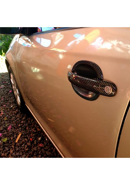 Karbon Fiber Araba Kapı Kolu Kapak Fincan Kase Trim Mk5 Golf Plus Golf 2006-2010 (Yurt Dışından)