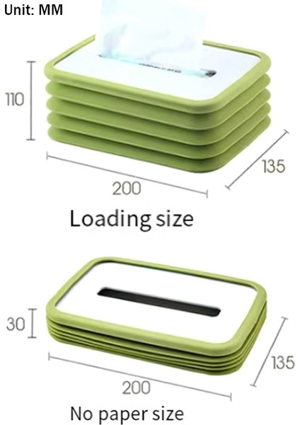 Silikon Doku Kutusu Katlanır Kaldırma Kağıt Kutusu Oturma Odası Ev Masaüstü Kağıt Dağıtıcı Braketi Peçete Kutusu Saklama Kutusu A (Yurt Dışından) indirimleri