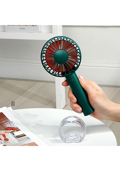 Asılı Boyun Fan Mini Taşınabilir El USB Şarj Edilebilir Masaüstü Hava Soğutucu Açık Seyahat Ev Için, Yeşil (Yurt Dışından) modelleri