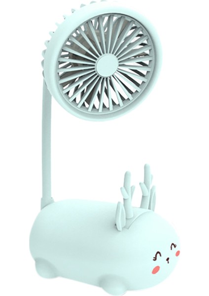 Ev Ofis Yatak Odası Atölye Yatakhanesi Için USB Fan Ayar Masası Masası (Mavi) (Yurt Dışından)