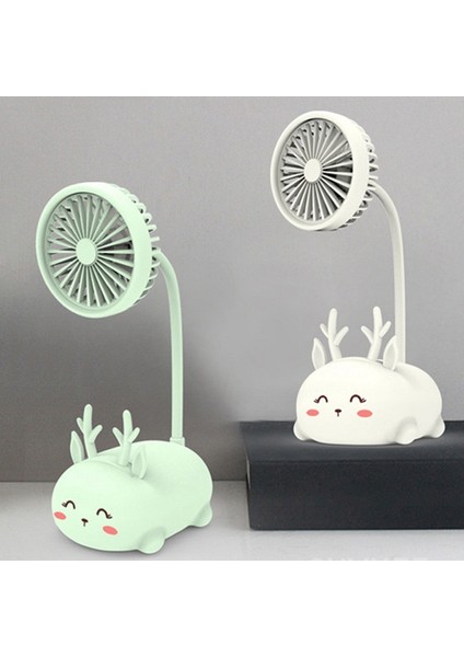Ev Ofis Yatak Odası Atölye Yatakhanesi Için USB Fan Ayar Masası Masası (Mavi) (Yurt Dışından)