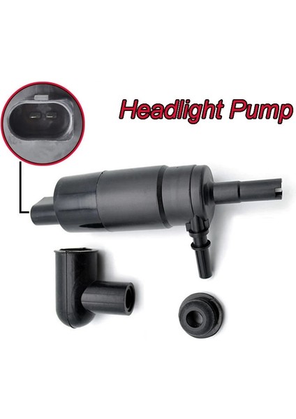 Araba Ön Silecek Cam Su Püskürtme Pompası Motor Silecek Far Temizleme Pompası ile Uyumlu S60 XC70 2003 -2007 30699674 (Yurt Dışından)