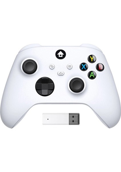 One, /s, 2.4ghz Denetleyici Alıcısı ile Uyumlu Kablosuz Oyun Denetleyicisi Adaptörü, Windows Pc Gamepad Beyaz ile Uyumlu (Yurt Dışından)