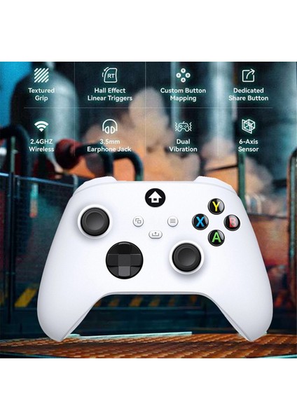 One, /s, 2.4ghz Denetleyici Alıcısı ile Uyumlu Kablosuz Oyun Denetleyicisi Adaptörü, Windows Pc Gamepad Beyaz ile Uyumlu (Yurt Dışından) modelleri