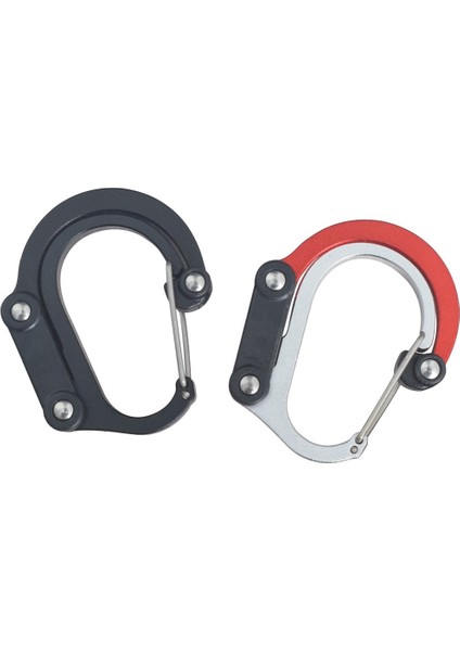 Çok Fonksiyonlu D-Şekilli Karabina Anahtarlık 360 Dönen Kanca Kamp, Yürüyüş, Seyahat ile Uyumlu (Siyah) (Yurt Dışından) modelleri