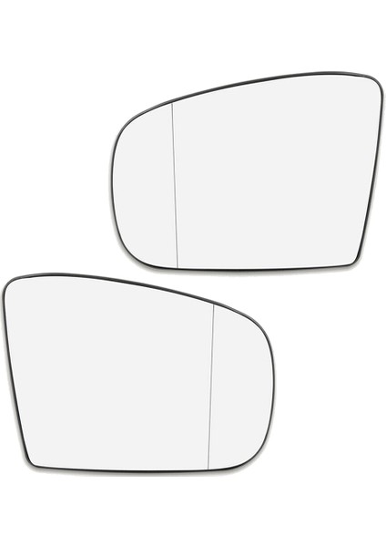 Çift Yan Ayna Camı Isıtmalı Destek Plakalı Sol Sol ve Sağ Sağ W163 ML320 ML350 ML500 1998-2005 ile Uyumlu (Yurt Dışından)