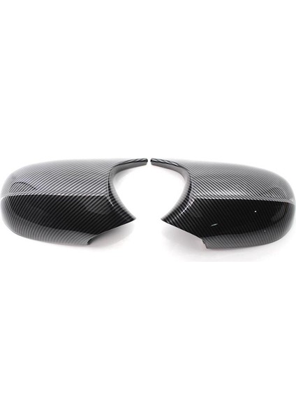 Araba Karbon Fiber Desen Dikiz Aynası Kapağı Yan Ayna Kılıfı Trim ile Uyumlu 3 Serisi E90 E91 E92 2008-2013 51167205292 (Yurt Dışından)