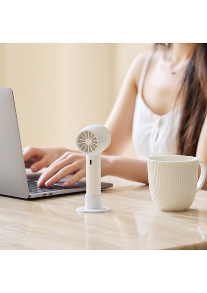 USB Fan Taşınabilir El Şarj Edilebilir Yapraksız Masaüstü Mini Elektrikli 2000 Mah Ev Açık Ofis C Için (Yurt Dışından)
