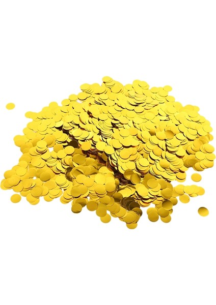 500 G/torba 1.5 cm Yuvarlak Konfeti Parti Konfeti Alüminyum Folyo Bebek Duş Düğün Doğum Günü Partisi Süslemeleri Balon Aksesuarları Altın (Yurt Dışından)