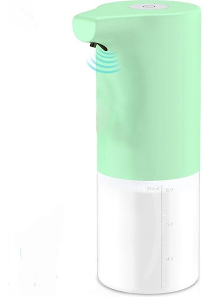 Sabunluk, Otomatik Yıkama El Dispenseri Fotoselli Püskürtme Makinesi Sensörü Basın Sabunluk 350ML, Yeşil (Yurt Dışından)